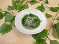 Soap saponins in birch leaves