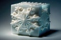 Soap Shaped Like A Snowflake. Generative AI