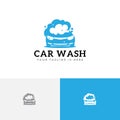 Soap Soapsuds Sparkling Clean Car Wash Carwash Service Logo Royalty Free Stock Photo