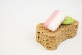 Soaps & Bath Sponge Royalty Free Stock Photo