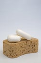 Soaps & Bath Sponge Royalty Free Stock Photo