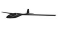 Soaring glider sailplane silhouette, none motive-powered aircraft, side view