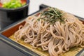 Soba ramen is buckwheat noodles, japanese style food.