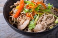 Soba wok noodles Royalty Free Stock Photo