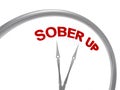 Sober up word on clock