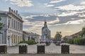 Sobornaya street, Odigitrievsky Cathedral. Cityscape of city Ulan-Ude, Buryatia, Russia