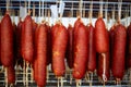 Sobrasada of Mallorca typical sausage in Balearic Royalty Free Stock Photo