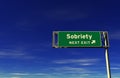 Sobriety - Freeway Exit Sign