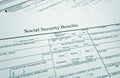 Soc Sec benefits Royalty Free Stock Photo