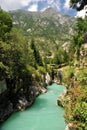 Soca/Isonzo river, Slovenia Royalty Free Stock Photo