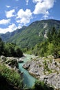 Soca/Isonzo river, Slovenia Royalty Free Stock Photo