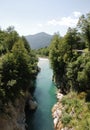 Soca River Near Kobarid Royalty Free Stock Photo