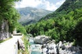 Soca River Near Kobarid Royalty Free Stock Photo