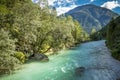 Soca river in Slovenia Royalty Free Stock Photo