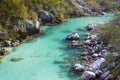 Soca river in Slovenia Royalty Free Stock Photo