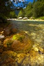 Soca river, Triglav National Park, Slovenia Royalty Free Stock Photo