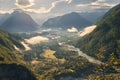 Soca valley in the morning light Royalty Free Stock Photo