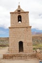 Socaire`s church bell tower, Chile Royalty Free Stock Photo