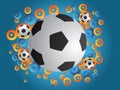 Soccer background Royalty Free Stock Photo