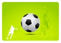 Soccer background (vector) Royalty Free Stock Photo