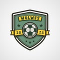 Soccer badge, emblem, label, logo Royalty Free Stock Photo