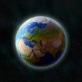 Soccer ball as Planet Earth