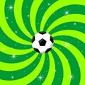 Soccer ball on background