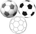 Soccer Ball Color Flat And Ink Pack