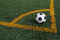 Soccer ball corner kick Royalty Free Stock Photo