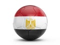 Soccer ball Egypt flag