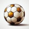 Playful Algeapunk Soccer Ball Vector With Detailed Sketching