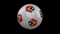 Soccer ball with flag East Timor, 3d rendering