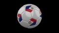 Soccer ball with flag Sint Maarten, 3d rendering