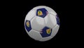 Soccer ball with flag Turks and Caicos, 3d rendering