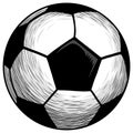Soccer Ball Football Doodle Drawing Illustration Vector Art