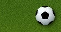 Soccer ball (Football) on green grass Royalty Free Stock Photo