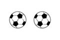 Soccer ball football hand drawn illustration