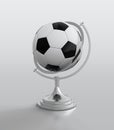 Soccer ball globe