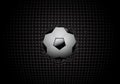 Soccer ball in goal vector design