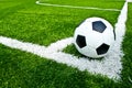 Soccer ball on green grass