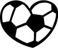 Soccer ball heart