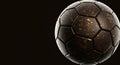A soccer ball with a hexagonal and pentagonal pattern is depicted. Royalty Free Stock Photo