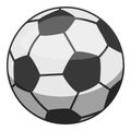 Soccer ball icon, cartoon style