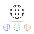 soccer ball icon. Elements of simple web icon in multi color. Premium quality graphic design icon. Simple icon for websites, web Royalty Free Stock Photo