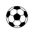 Soccer ball icon Flat vector Royalty Free Stock Photo