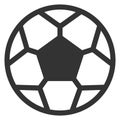 Soccer ball icon. Football sign. Flat style vector illustration isolated on white background Royalty Free Stock Photo