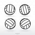 Soccer ball icon set. Classic soccer football ball sign and symbol. Vector