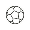 Soccer ball icon vector. Line football symbol. Royalty Free Stock Photo