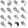 Soccer ball icon vector set. Sport ball illustration sign collection. football ball symbol.