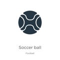 Soccer ball icon vector. Trendy flat soccer ball icon from football collection isolated on white background. Vector illustration Royalty Free Stock Photo